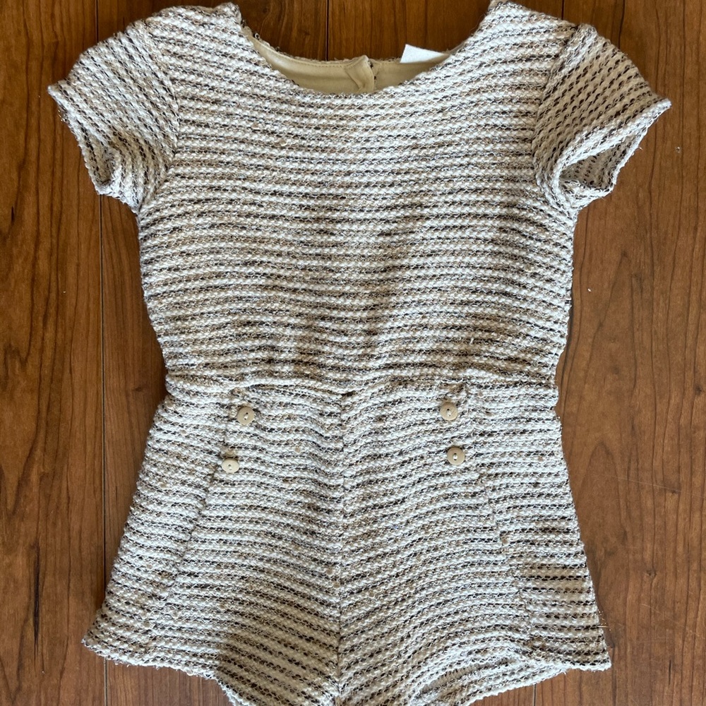Baby girl Zara striped romper 9-12 months
